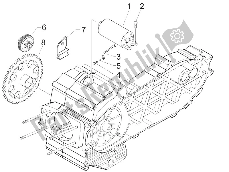 Toutes les pièces pour le Stater - Démarreur électrique du Piaggio MP3 500 LT Sport Business 2011