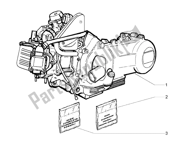 Todas las partes para Motor de Piaggio BV 200 U S A 2005