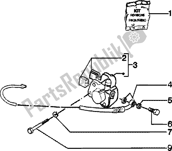 Toutes les pièces pour le étrier De Frein à Disque du Piaggio Skipper 125 4T 2000
