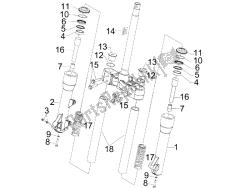 Fork's components (Kayaba)