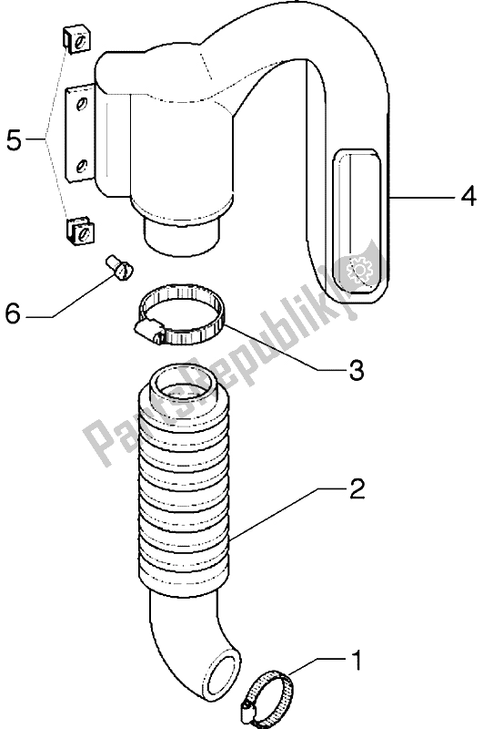 Toutes les pièces pour le Tube De Refroidissement Du Tube-tube D'admission du Piaggio Hexagon GTX 180 1999