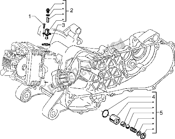 Todas las partes para Tensor De Cadena - Válvula By-pass de Piaggio Liberty 125 1998