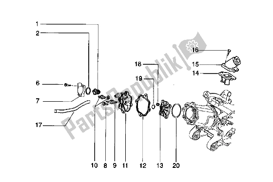 All parts for the Cylinder Head And Induction Pipe of the Piaggio Hexagon LX 125 1998
