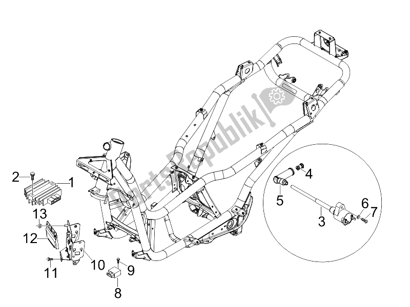 Toutes les pièces pour le Régulateurs De Tension - Unités De Commande électronique (ecu) - H. T. Bobine du Piaggio X7 125 Euro 3 2008