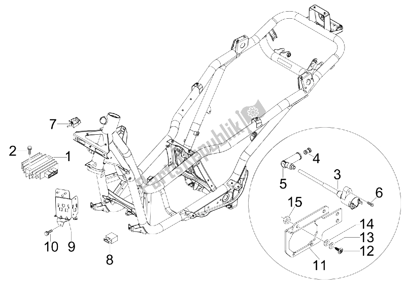 All parts for the Voltage Regulators - Electronic Control Units (ecu) - H. T. Coil of the Piaggio X7 250 IE Euro 3 2008