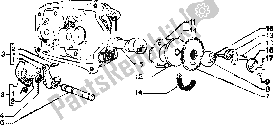 Todas las partes para Soporte De Palancas Basculantes de Piaggio Skipper 125 4T 2000