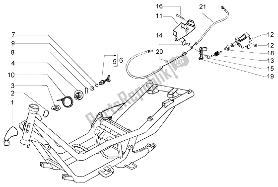 All parts for the Locks of the Piaggio X9 125 Evolution 2006