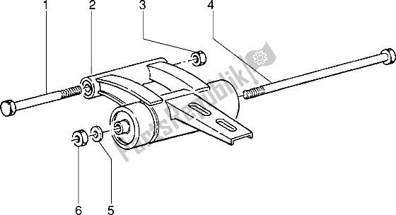 Toutes les pièces pour le Bras Oscillant du Piaggio NRG 50 1995