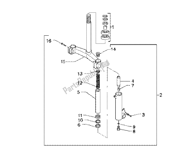Wszystkie części do Widelec Piaggio X9 200 2002