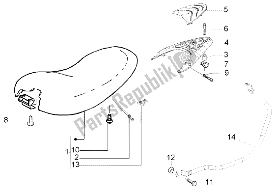 Todas las partes para Silla De Montar de Piaggio Liberty 200 Leader RST 2002