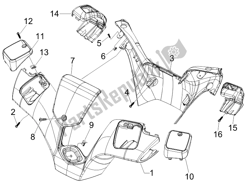 Todas las partes para ? Ap ??? A T? ? ????? De Piaggio MP3 250 IE MIC USA 2010