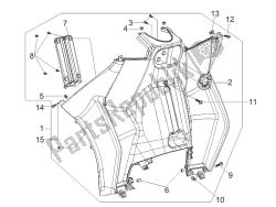 Front glove-box - Knee-guard panel