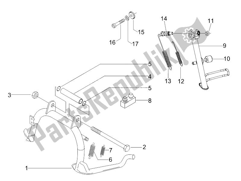 Toutes les pièces pour le Des Stands du Piaggio Liberty 50 4T PTT B NL 2006