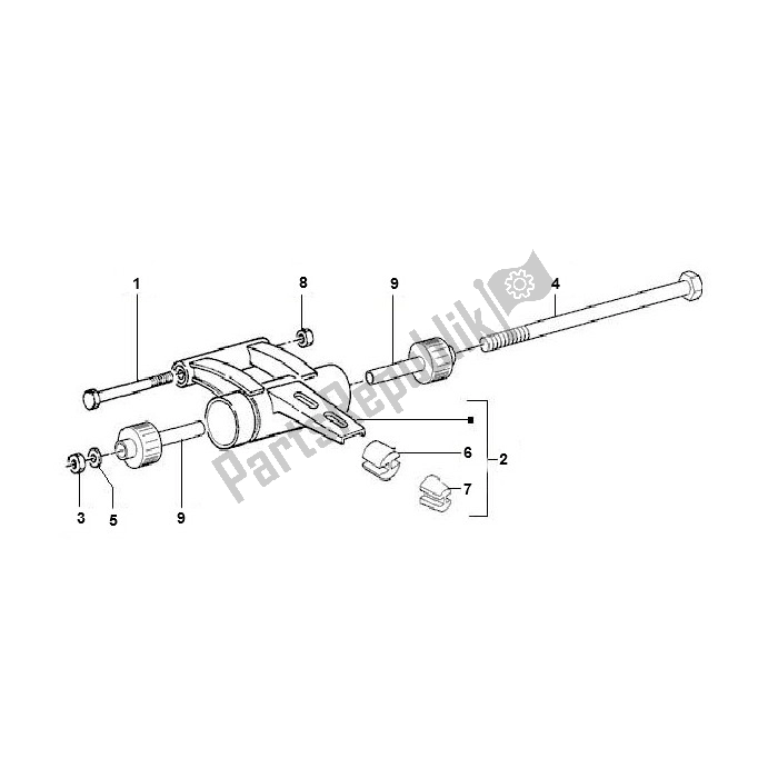 Toutes les pièces pour le Swing-arm du Piaggio 2000 2T AC ZIP 50 2000 - 2010