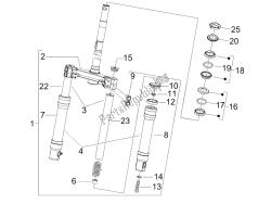 forcella / tubo sterzo - unità cuscinetto sterzo