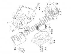 osłona iskrownika koła zamachowego - filtr oleju