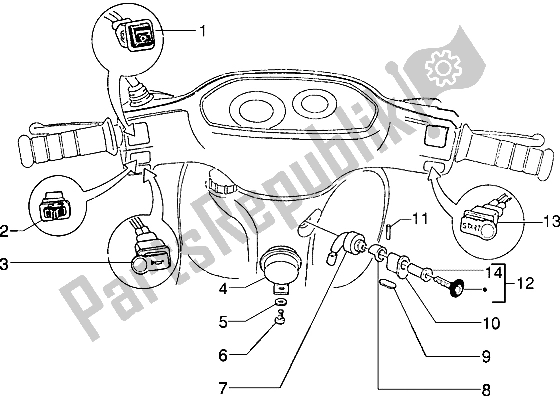 Tutte le parti per il Dispositivi Elettrici (2) del Piaggio Typhoon 50 XR 2000