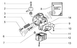 partes componentes del carburador