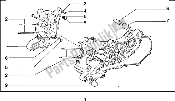 Toutes les pièces pour le Carter du Piaggio Typhoon 50 1999