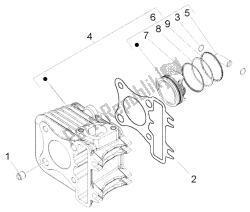 axe de cylindre-piston-poignet, assy