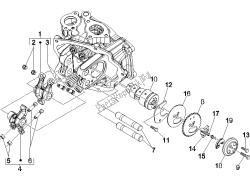 Rocking levers support unit