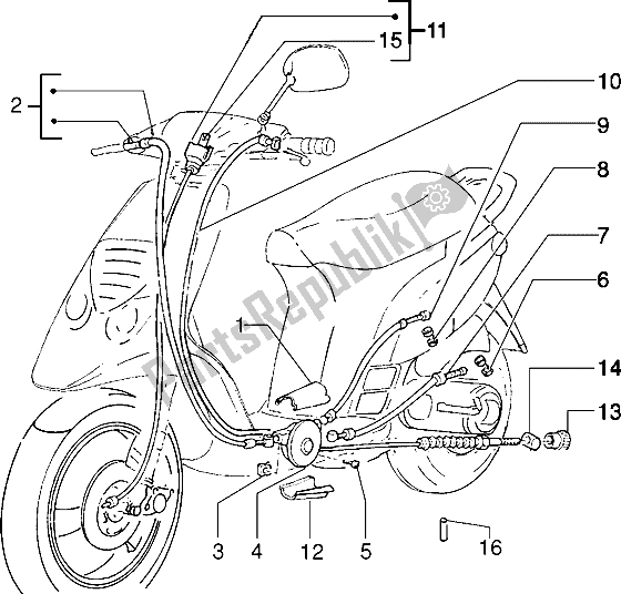 All parts for the Transmissions of the Piaggio NRG MC3 50 2002