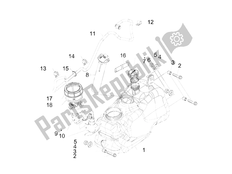 Toutes les pièces pour le ? E? E? ? ???? Du Piaggio MP3 250 IE MIC USA 2010