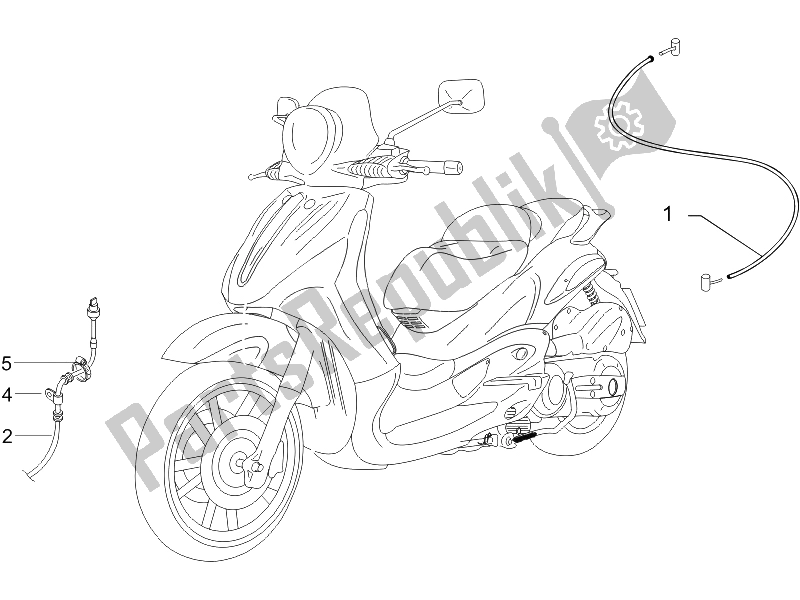 Tutte le parti per il Trasmissioni del Piaggio Beverly 500 2005