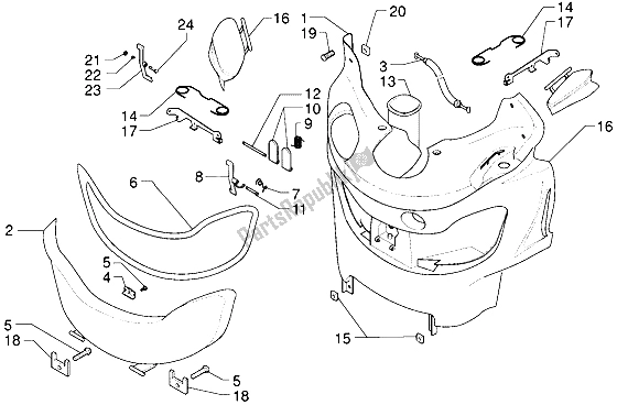 Toutes les pièces pour le Boîte à Gants Avant du Piaggio X9 250 2006