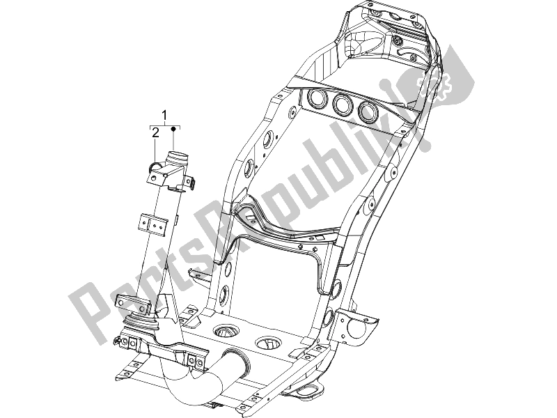 Tutte le parti per il Telaio / Carrozzeria del Piaggio FLY 50 4T 2006