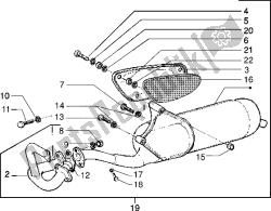 Catalytic silencer (Vehicle with rear drum brake)