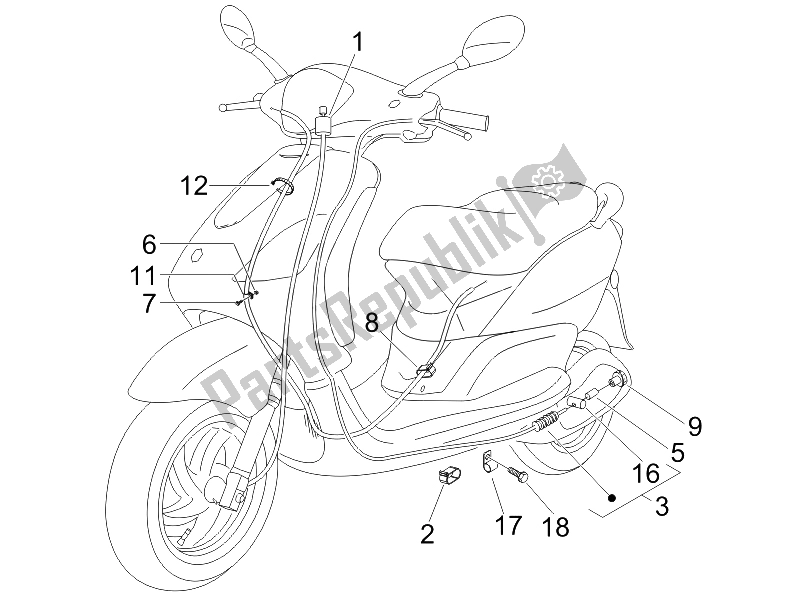 All parts for the Transmissions of the Piaggio FLY 150 4T 2006