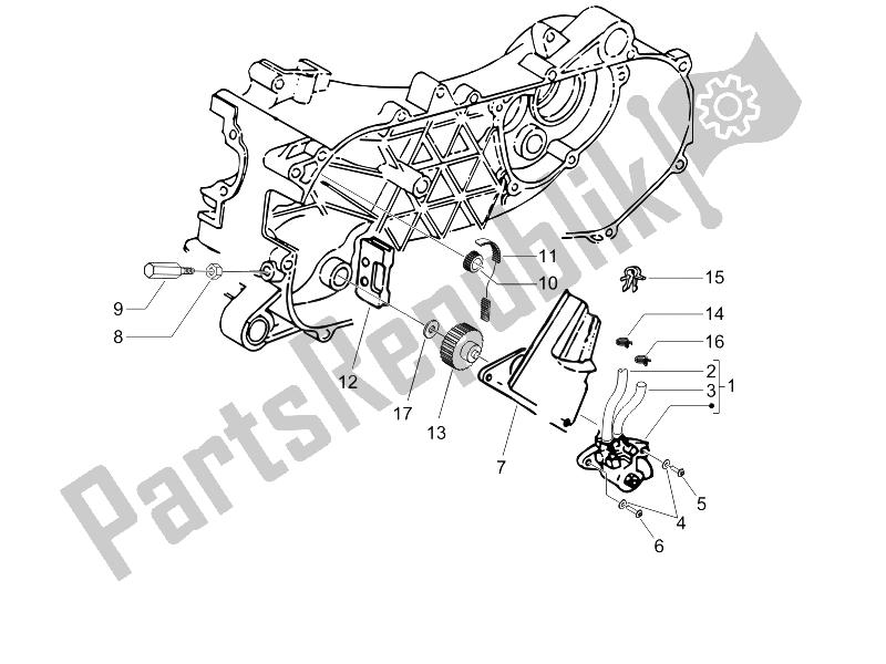 Tutte le parti per il Pompa Dell'olio del Piaggio NRG Power DT 50 2006