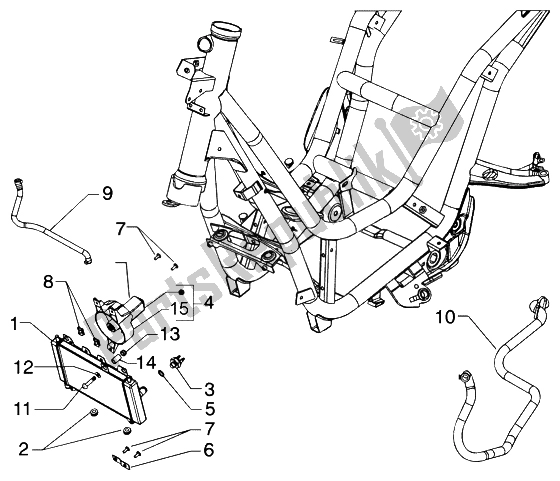 Todas las partes para Ventilador Eléctrico de Piaggio Beverly 125 2002