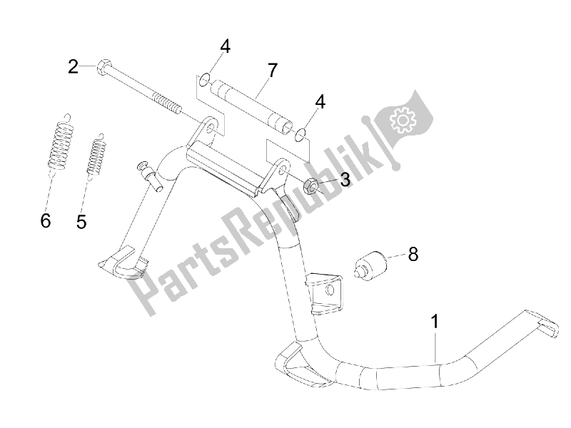 Toutes les pièces pour le Des Stands du Piaggio X7 125 Euro 3 2008