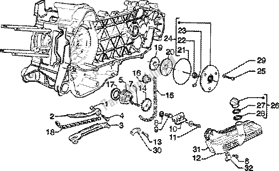 Toutes les pièces pour le Pompe à Huile-carter D'huile du Piaggio Skipper 150 4T 2000