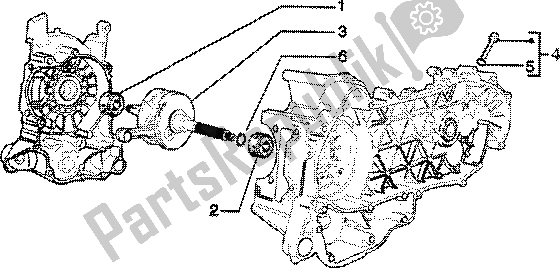 Tutte le parti per il Albero A Gomiti del Piaggio Skipper 150 4T 2000