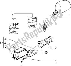 componentes del manillar (vehículo con freno de cubo trasero)