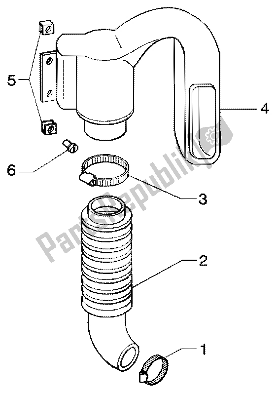 Wszystkie części do Rura Dolotowa Rury Ch? Odzenia Paska Piaggio X9 180 Amalfi 2002
