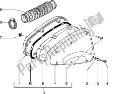 filtro dell'aria (veicolo con freno a tamburo posteriore)