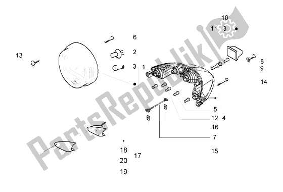 Toutes les pièces pour le Phares Et Clignotants du Piaggio Beverly 500 2003