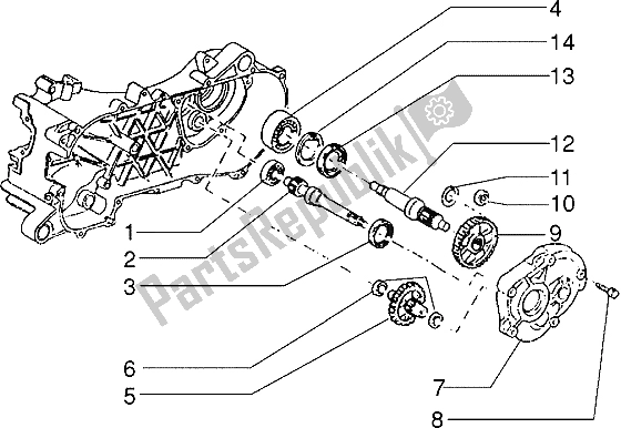 Todas las partes para Polea Motriz de Piaggio Skipperr 150 1996