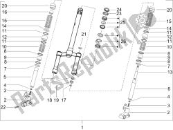 Fork/steering tube - Steering bearing unit