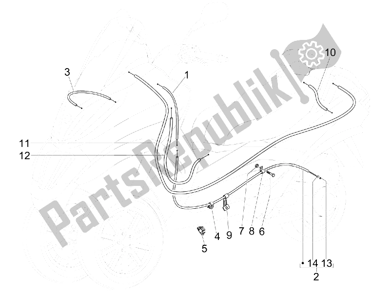 Toutes les pièces pour le Transmissions du Piaggio MP3 125 Ibrido 2009