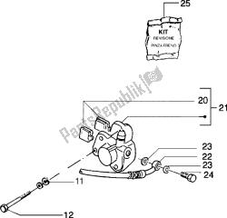 Front brake caliper (Vehicle with rear drum brake)