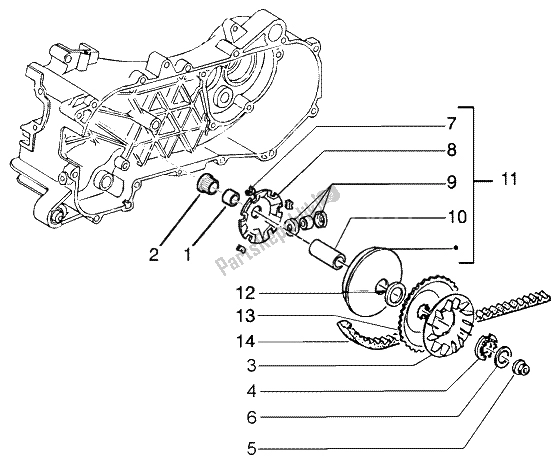 Toutes les pièces pour le Poulie Motrice du Piaggio NRG Power Purejet 50 2005