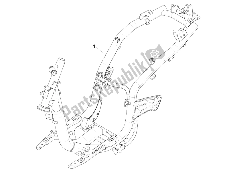 Toutes les pièces pour le Cadre / Carrosserie du Piaggio Liberty 125 Iget 4T 3V IE ABS Vietnam 2015