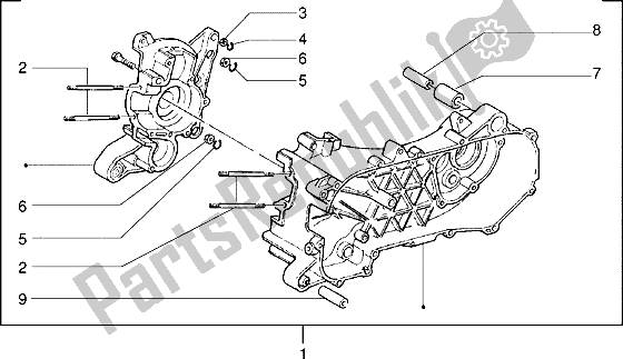 Wszystkie części do Korbowód Piaggio ZIP Fast Rider RST 50 1996