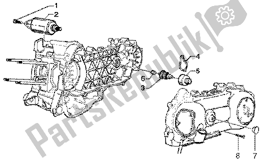 Toutes les pièces pour le Démarreur électrique du Piaggio Skipper 125 4T 2000