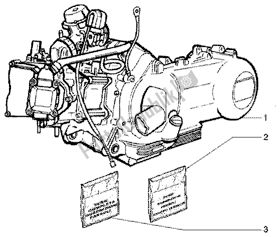 Alle onderdelen voor de Motor van de Piaggio Super Hexagon GTX 125 2003